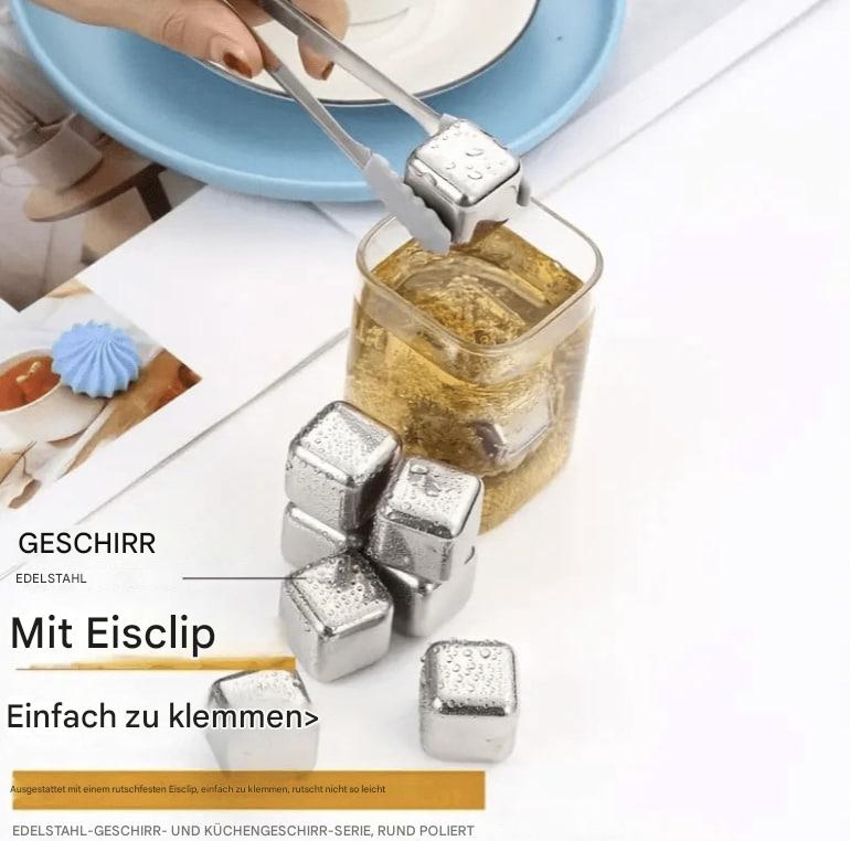 Whisky-Kühlsteine aus Edelstahl