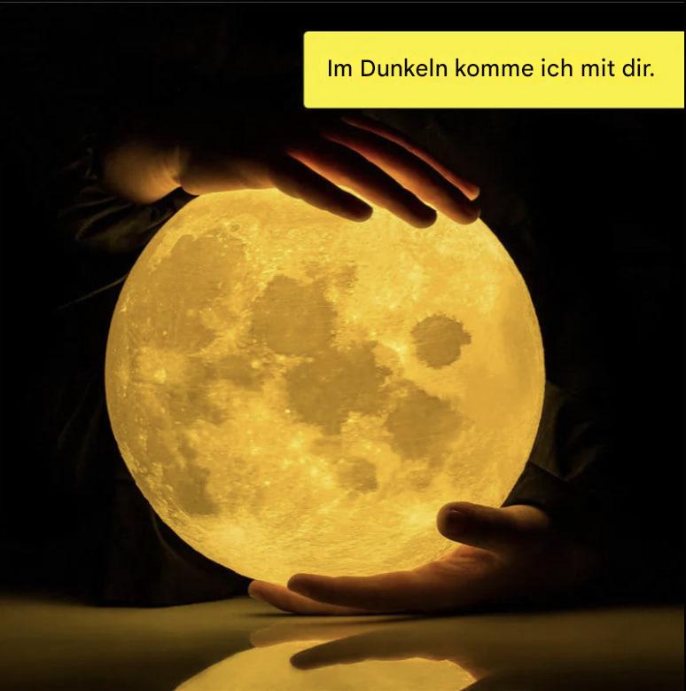 3D-Nachtlicht "Mond"