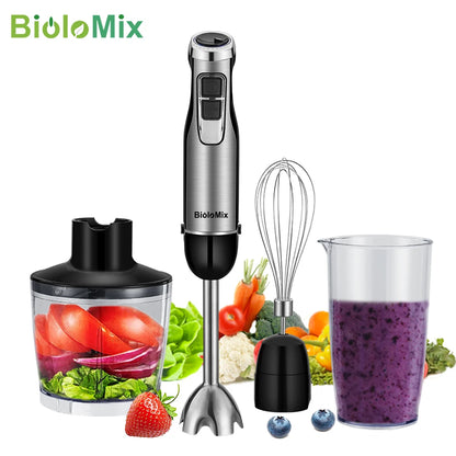 BioloMix 4 in 1 Hochleistungs-Stabmixer 1200 W