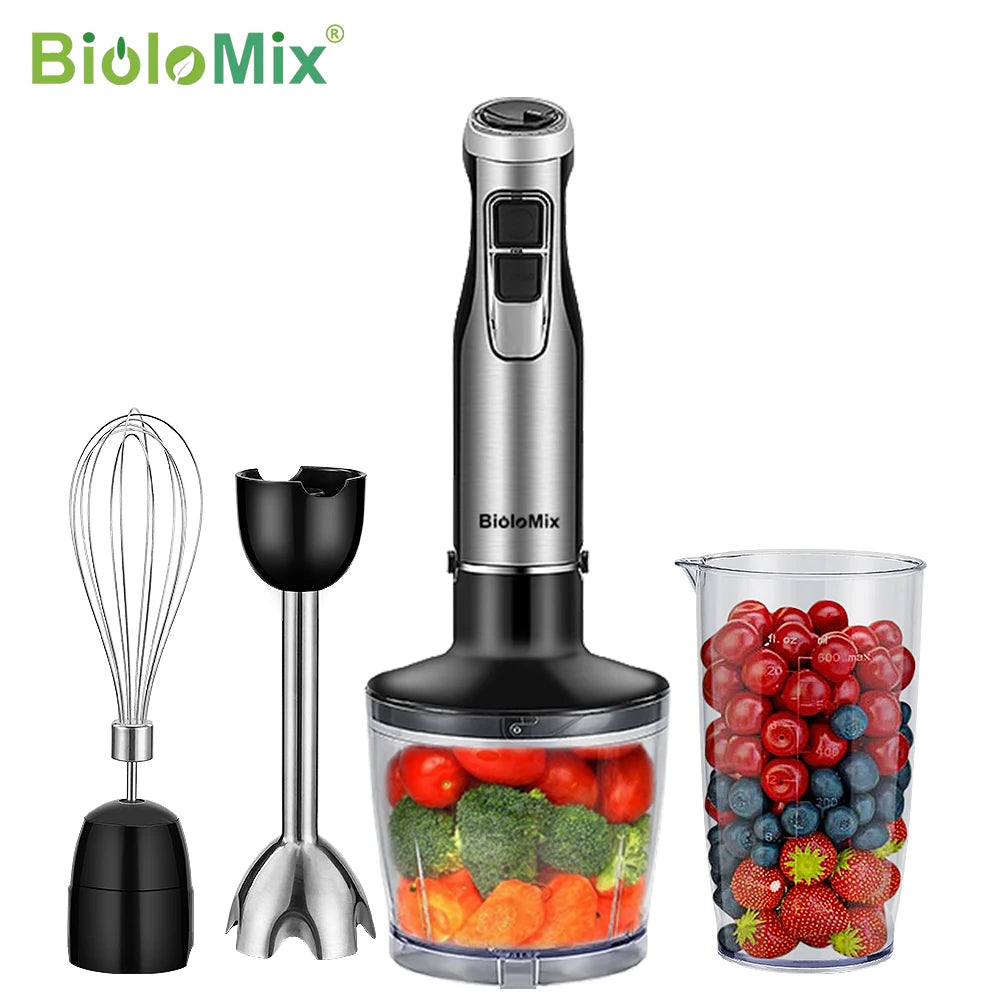 BioloMix 4 in 1 Hochleistungs-Stabmixer 1200 W