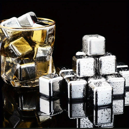 Whisky-Kühlsteine aus Edelstahl